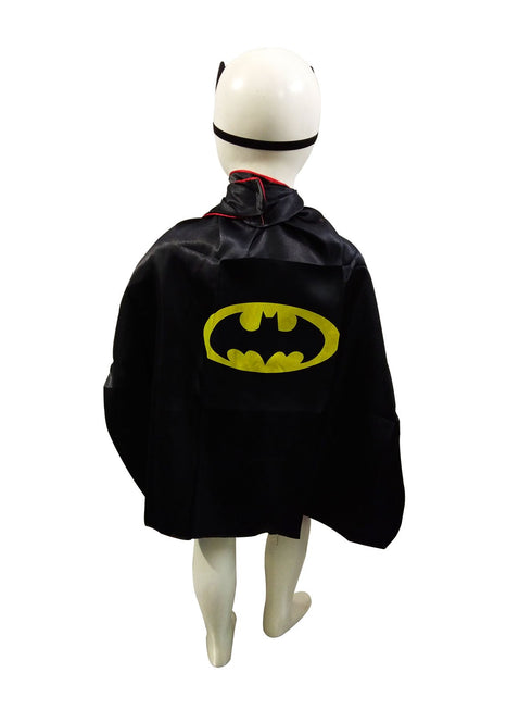 Black Bat Superhero Cape Kids Fancy Dress Costume